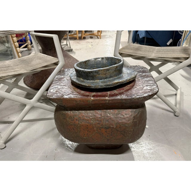 2000 - 2009 Bill Anson Copper Clad and Pottery Planter, Attributed For Sale - Image 5 of 12