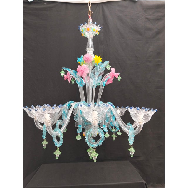 Vintage Chandelier in Murano Glass, 1980s For Sale - Image 11 of 18