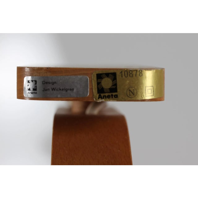 Scandinavian Modern Aneta Wall Lamp in Beech by Jan Wickelgren, Sweden, 1970s For Sale - Image 11 of 12