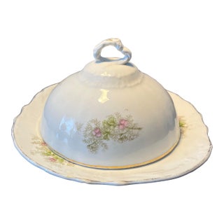 Antique East Palestine Pottery Co. Covered Butter Dish For Sale