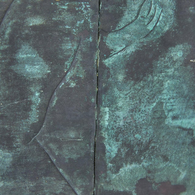 French Verdigris Bas-Relief Panel, 1970s For Sale - Image 11 of 11