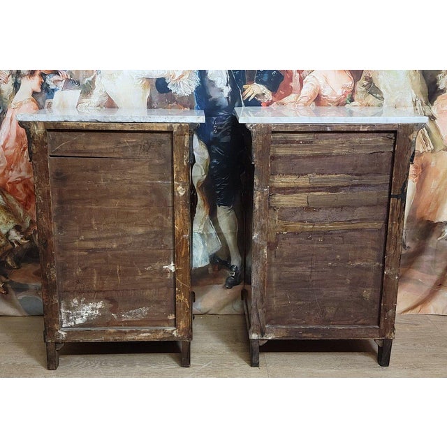 Italian Charles X Mahogany Dressers, Set of 2 For Sale - Image 9 of 10