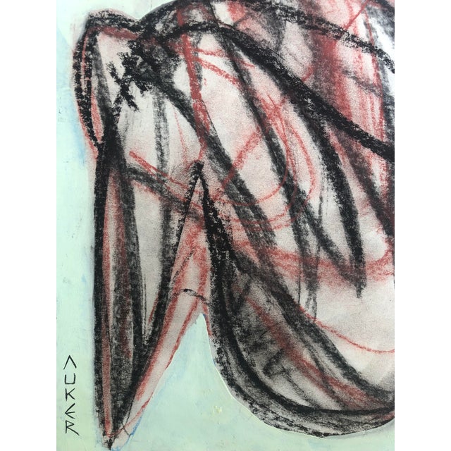 Contemporary Original Drawing by Cassandra L. Auker “Figure in Earth Tones” For Sale - Image 4 of 6