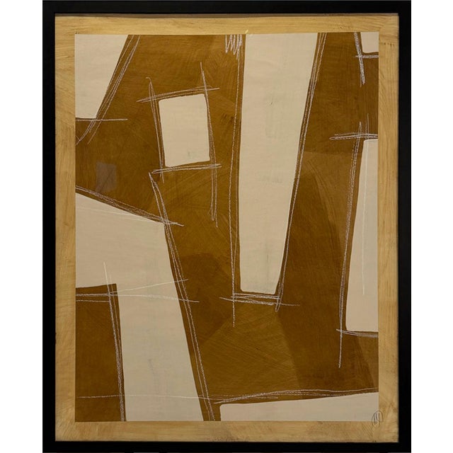 Monument By Murray Duncan Mixed media on paper Size: 32" × 44" Unframed, signed Monument is a bold abstract composition...