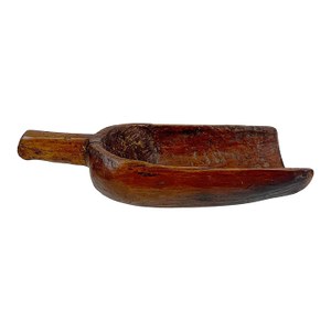 Early 20th Century Antique Primitive Wooden Farmhouse Grain or Feed Scoop