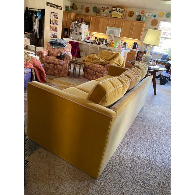 Textile Anthropologie Carroll Contrast Piping Sofa 86" For Sale - Image 7 of 10