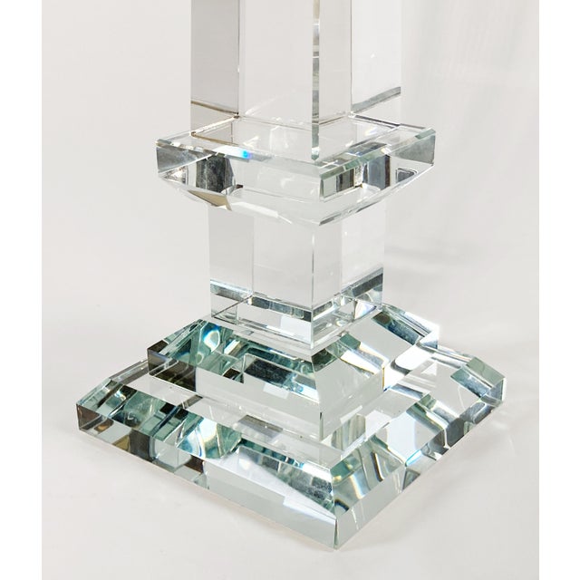 Late 20th Century Vintage Cut Crystal Obelisk For Sale - Image 5 of 5