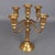 Baroque Handmade Brass 5-Light Candelabra, Cantù, Italy, 1960s For Sale - Image 3 of 13