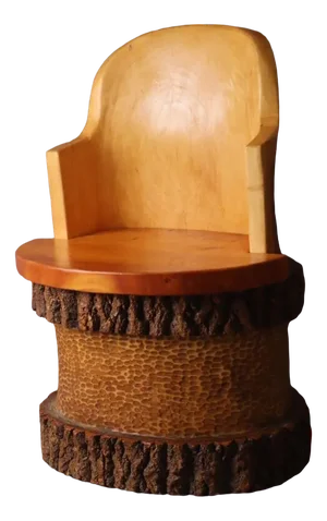 Scandinavian Tree Stump Kubbestol Chair, 1970s or 1980s
