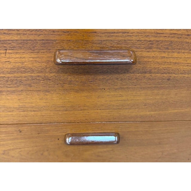 Mid-Century Modern Lane 2-Piece Walnut Storage Cabinet For Sale - Image 10 of 11