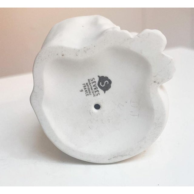 Ceramic Bisquit Porcelain Sculpture Cat No. 2 attributed to Edouard-Marcel Sandoz, 1920s For Sale - Image 7 of 8