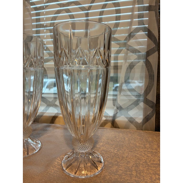 American Godinger Olympia Clear Cut Crystal - 4 pcs For Sale - Image 3 of 4