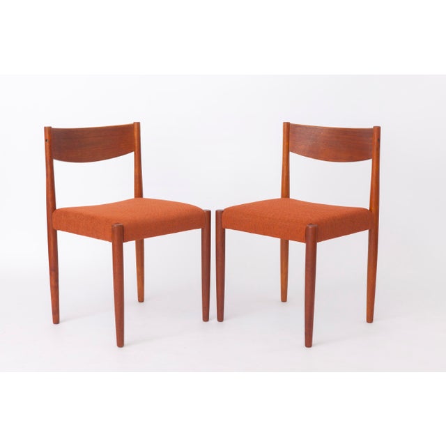 1960s Vintage Teak Dining Chairs by Poul M. Volther for Frem Røjle, 1960s, Set of 4 For Sale - Image 5 of 12