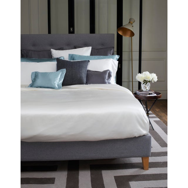 Gingerlily Silk Pillowcase Boudoir 12"x16" Ivory Chairish