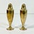 Art Deco 1940s Vintage Art Deco Boho Chic Brass Salt & Pepper Shakers - A Pair. For Sale - Image 3 of 8