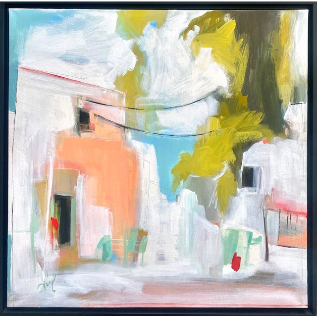 Promenade captures a vibrant scene with bold, sweeping strokes that evoke a sense of movement and light. The interplay of...