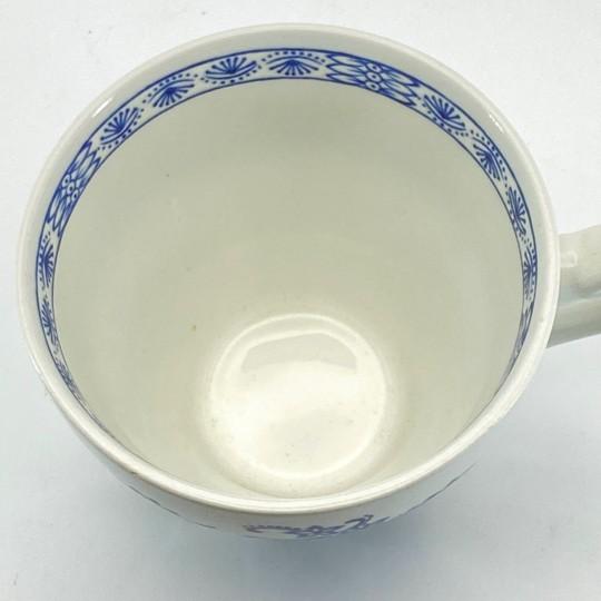 Vintage Blue Onion Teacups (Blue Fjord, Blue Nordic Patterns From Wood & Sons, Meakin) English Blue and White - Set of Four: For Sale - Image 10 of 14