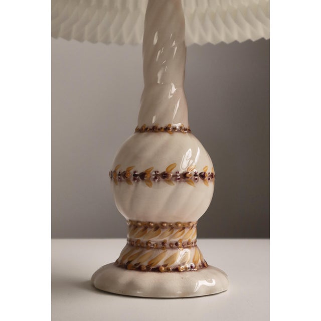 Swedish Grace Porcelain Table Lamp by Louise Adelborg, 1926 For Sale - Image 4 of 16