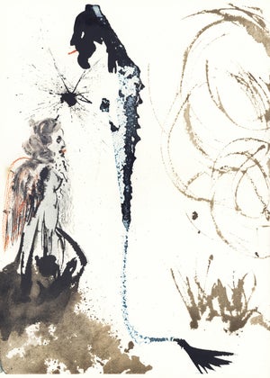 1968 Salvador Dalí Biblia Sacra Lithograph "Idolum Nomine Bel" (Idol Named Bel)