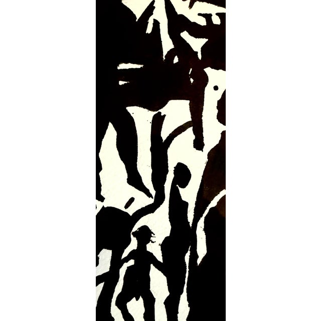 Figurative "Belonging" Original Figurative Abstract in Ink For Sale - Image 3 of 3