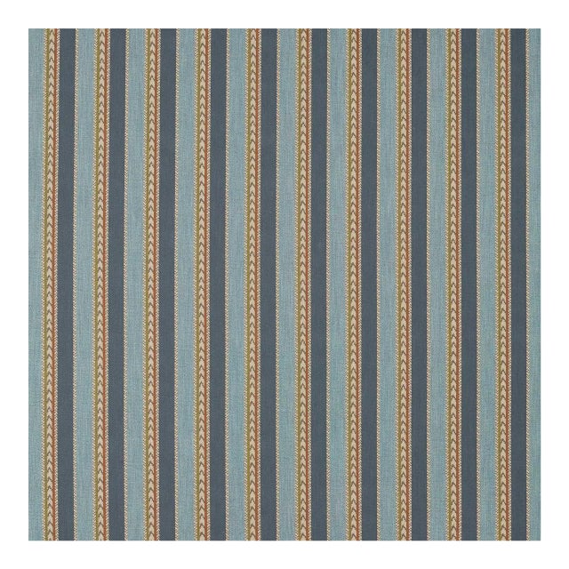 Sanderson Belari Fabric in Woad/Harissa - a sample For Sale