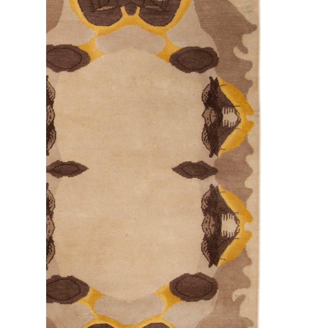 Eskayel-Culebra Cubic Abstract Handmade Wool Rug by Doris Leslie Blau For Sale In New York - Image 6 of 7