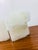 Vintage Brutal Carved White Onyx Stone Pair of Bookends For Sale - Image 4 of 10