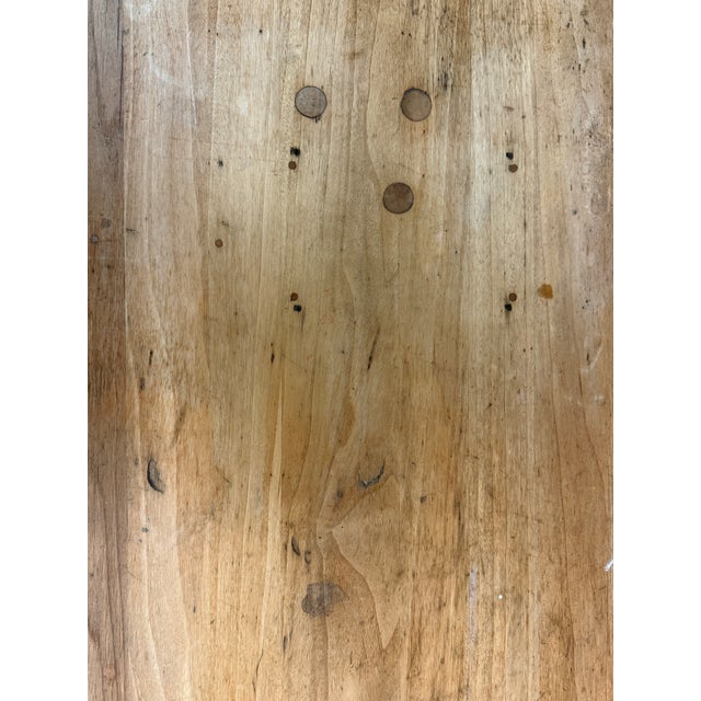 Metal Bewick Industrial Wood & Iron Table For Sale - Image 7 of 12