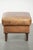 Vintage Cowhide Leather Ottoman For Sale - Image 3 of 10