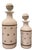 Early 20th Century Antique Portieux Vallerysthal French White Opaline Gold Star Apothecary Bottles — Pair For Sale - Image 5 of 13