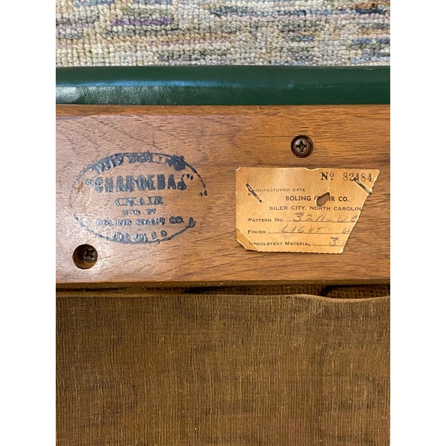 1950s Mid-Century Changeback Boling Chair Co. Walnut Arm Chair For Sale - Image 10 of 12