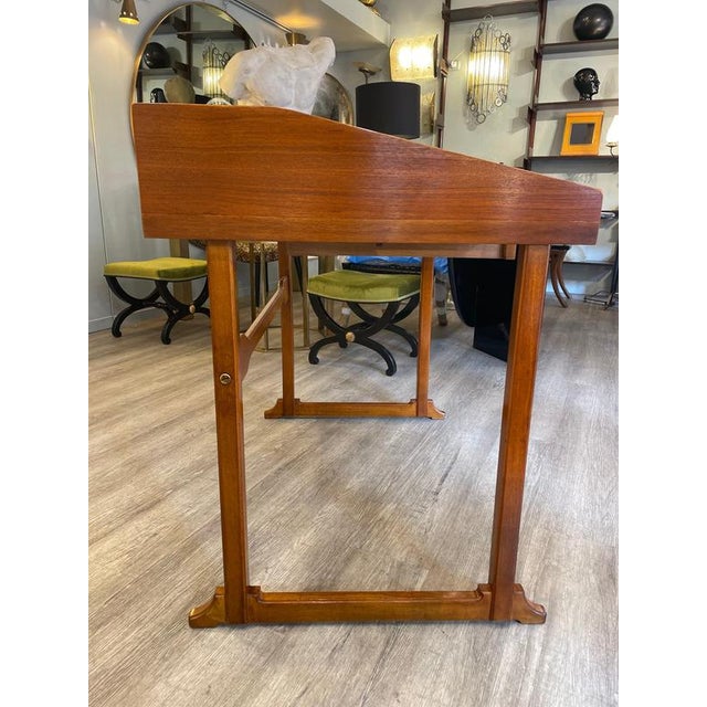 Wood Swedish Teak Writing Desk, Mid-1950s For Sale - Image 7 of 18