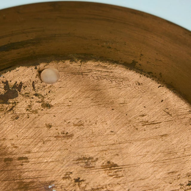 Jade Snow Wong Turquoise Enamel Copper Plate For Sale - Image 4 of 12