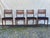 American of Martinsville Set of 4 Attributed to Merton Gershun for American of Martinsville "Accord" Walnut & Cane Dining Chairs For Sale - Image 4 of 11