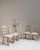 Set of Six 1970s French Beige Oak Dining Chairs with Upholstered Seats For Sale - Image 13 of 15