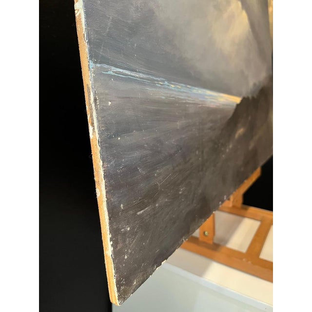 Claude Sauthier, Shaft of Light, Oil on Wood, 1970s For Sale - Image 10 of 12