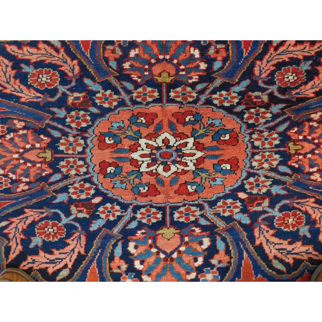 Antique Persian Heriz Rug 11'x 8'3" For Sale - Image 10 of 13