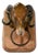 Antique French Rams Head from Butchers Shop, 19th Century For Sale