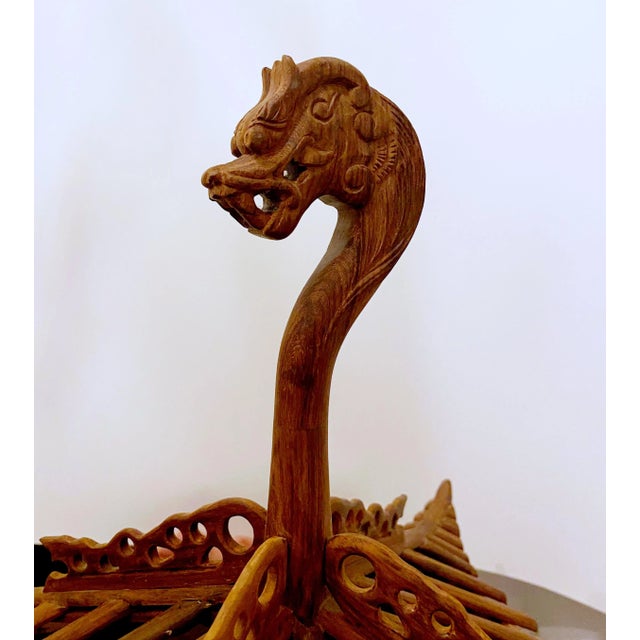 Pagoda Style Teak Wood Bird Cage For Sale - Image 9 of 12