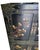 Vintage Chinoiserie Black Lacquered Large 4 Door Soapstone Decorative Storage Cabinet For Sale - Image 12 of 18