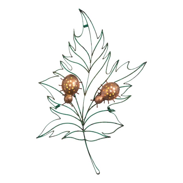 Leaf Sconce in the style of Mathieu Mategot, 1950s For Sale