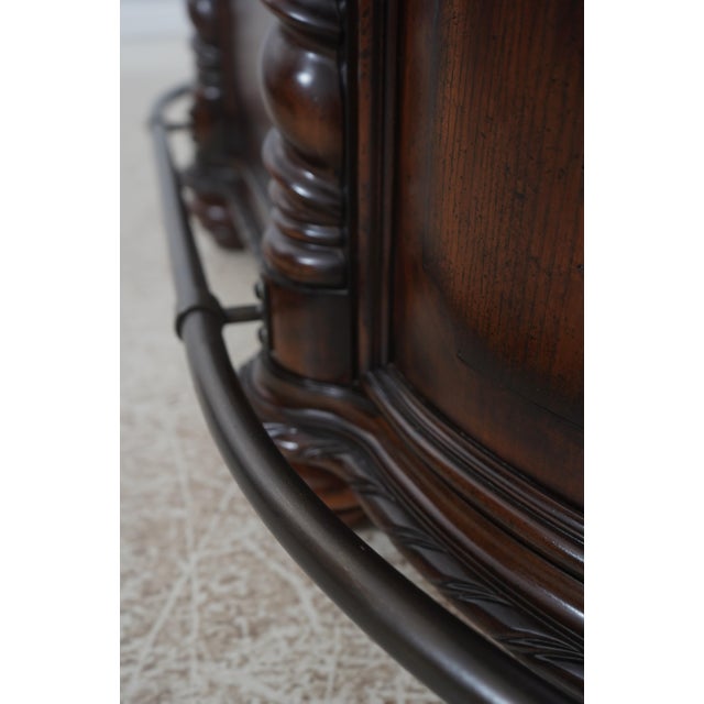 Marble Top Free-Standing Bar With Wine Rack For Sale - Image 15 of 18