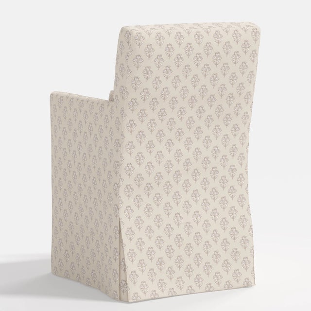 Stoffer Home x Cloth & Company Lindy Slipcover Dining Arm Chair in Francie Cream For Sale In Chicago - Image 6 of 7