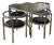 Vintage Gae Aulenti Locus Solus Dining Chairs and Table For Sale
