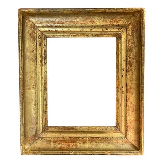 19th Century Golden Wooden Frame For Sale