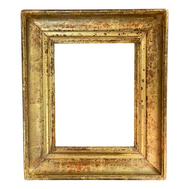 19th Century Golden Wooden Frame For Sale