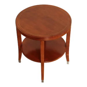 CTH Sherrill Occasional Regency Style Cherry Two-Tier Side Table