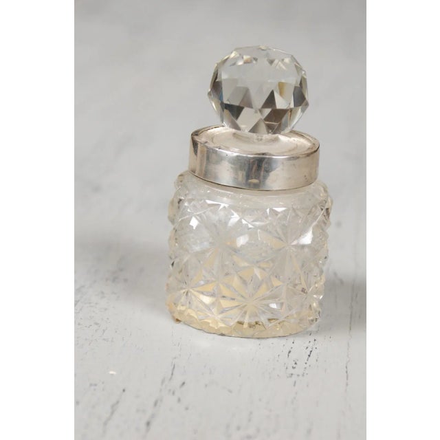 19th Century English Crystal and Silver Jug For Sale - Image 4 of 11