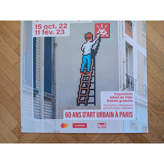 Contemporary After Invader, Capitals Exhibition Poster, Paris, 2022, Print For Sale - Image 3 of 7