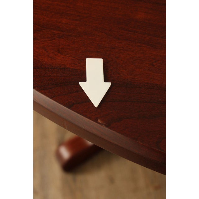 Late 20th Century Hunt Country Furniture Round Top Cherry Dining Table For Sale - Image 18 of 18
